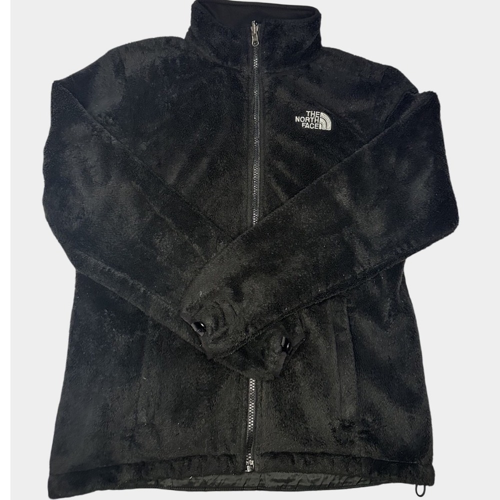 The North Face Osito Full Zip Fleece Jacket Women's S Soft Fuzzy Black - Picture 5 of 9